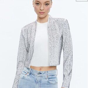 Alice and Olivia KALIA Studded Open Front Jacket, New with tags, Size Large
